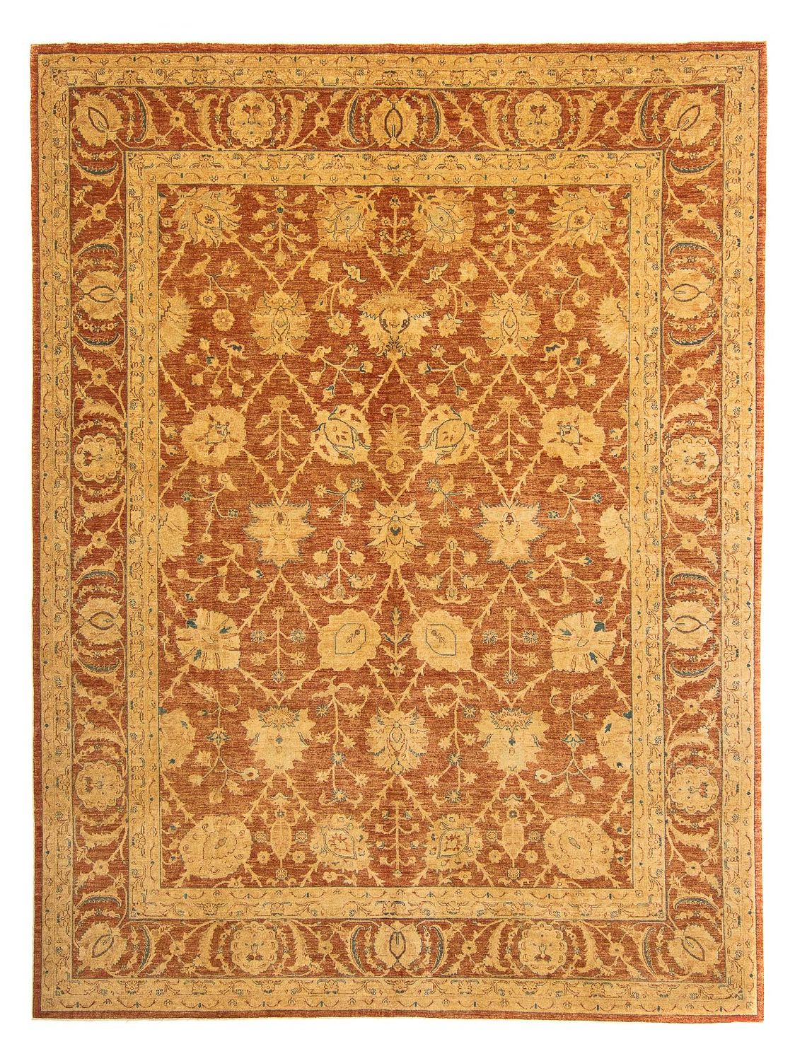 Persisk tæppe - Nomadisk - 390 x 302 cm - rust