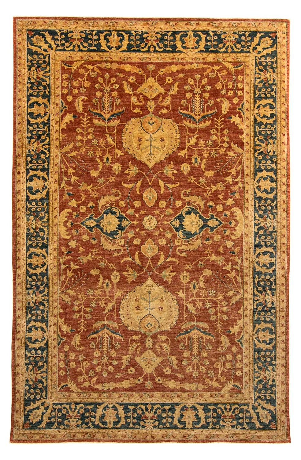 Persisk tæppe - Nomadisk - 414 x 282 cm - rust