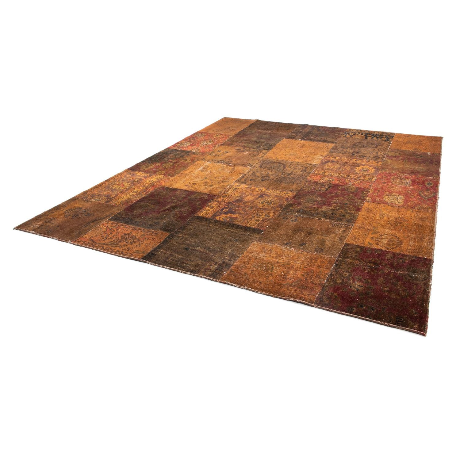 Patchwork-tæppe - 296 x 246 cm - flerfarvet