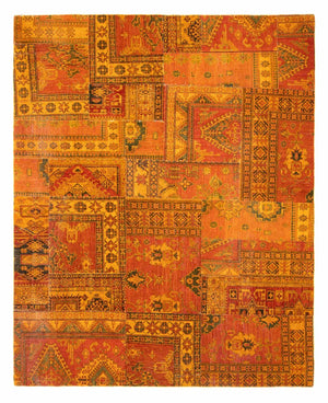 Patchwork-tæppe - 295 x 239 cm - brun