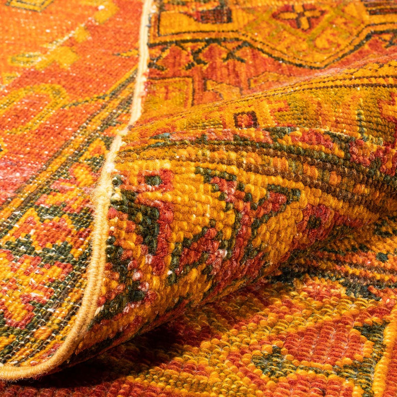 Patchwork-tæppe - 295 x 239 cm - brun