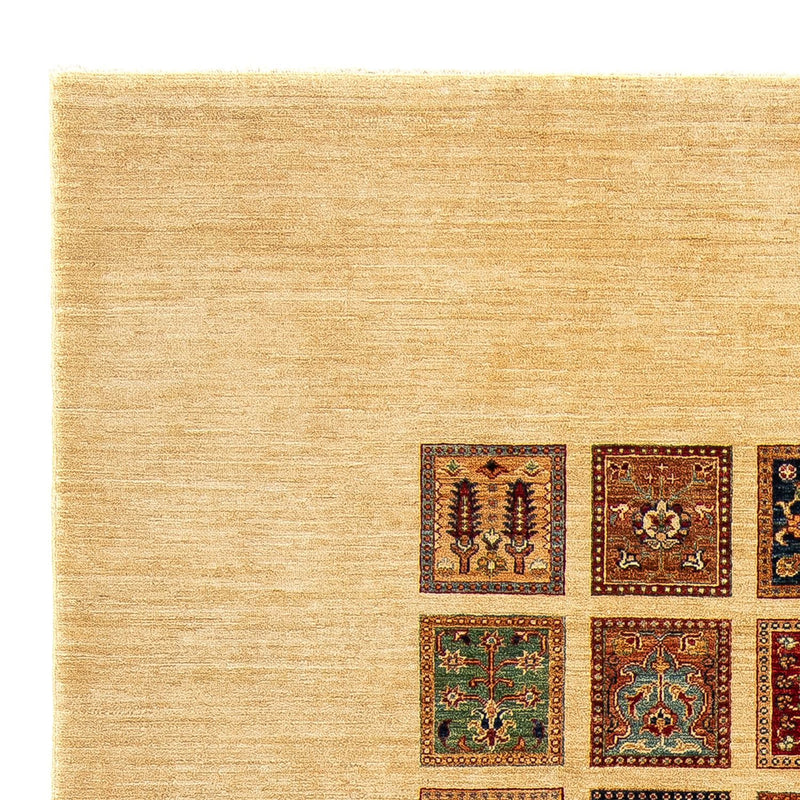 Persisk tæppe - Nomadisk firkantet  - 325 x 306 cm - beige