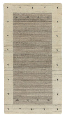 Gabbeh Tæppe - Loribaft Persisk - 140 x 70 cm - beige