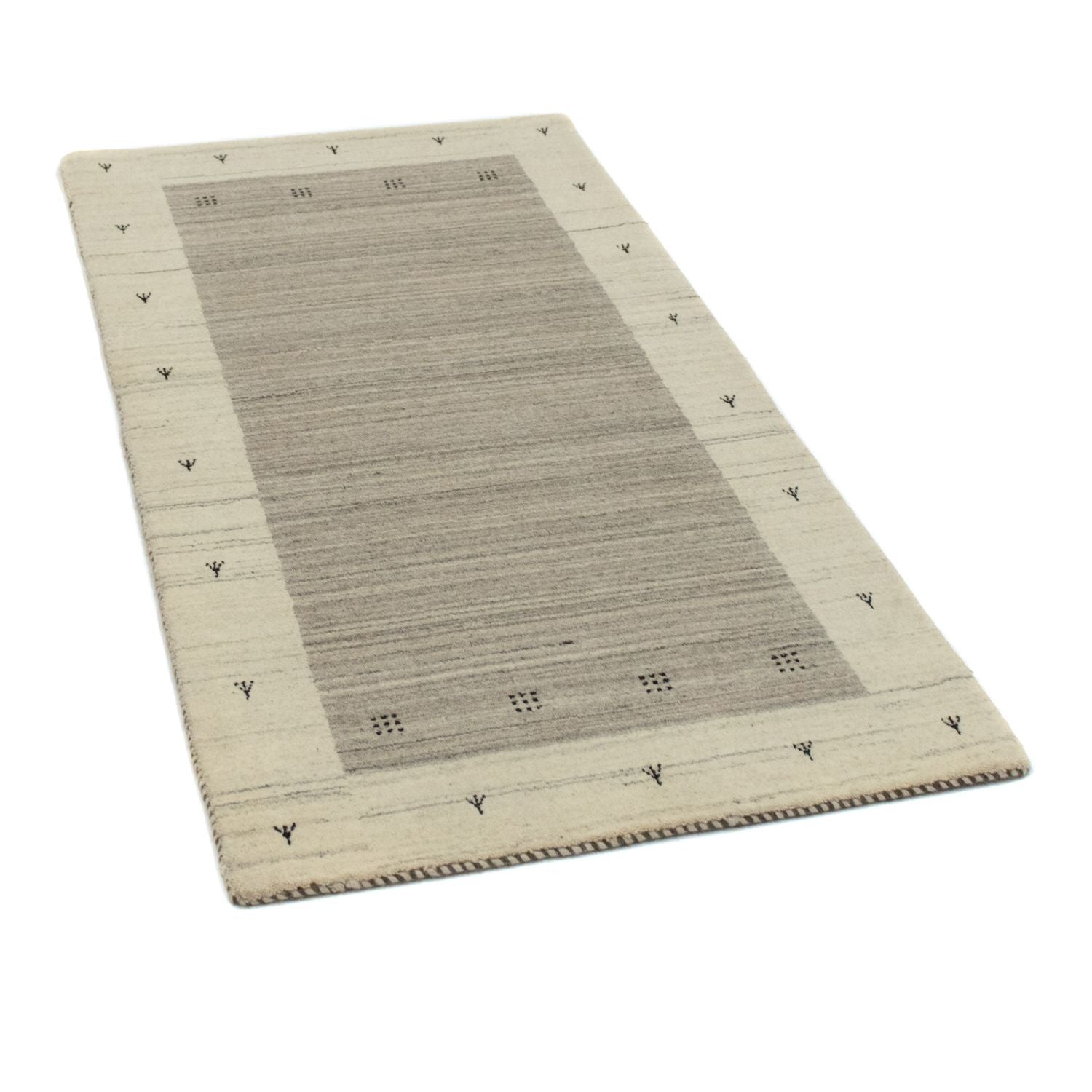 Gabbeh Tæppe - Loribaft Persisk - 140 x 70 cm - beige