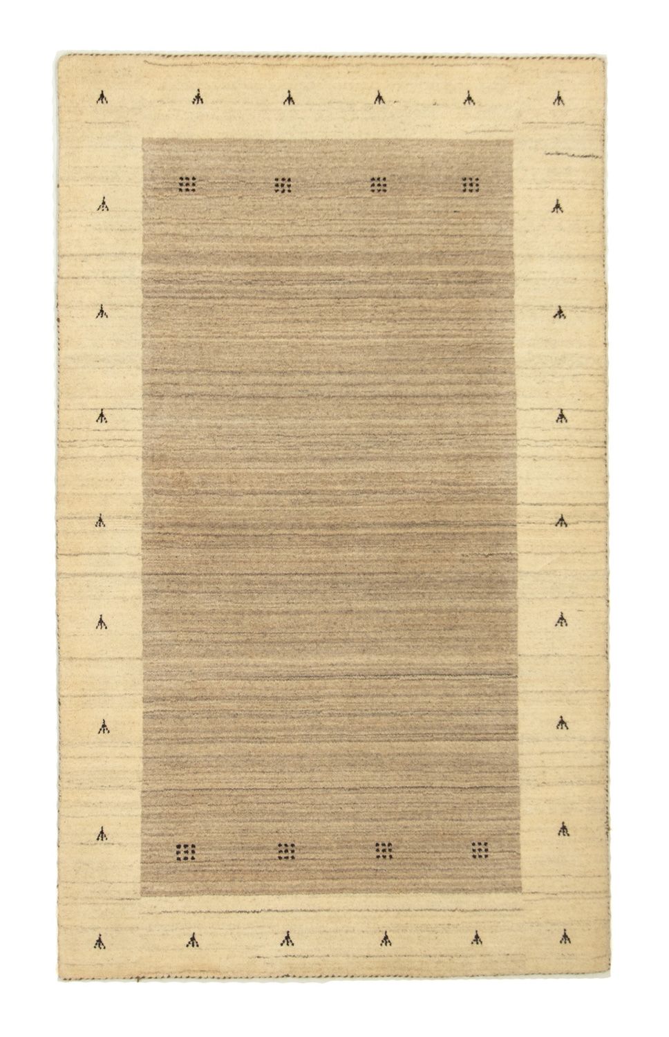 Gabbeh Tæppe - Loribaft Persisk - 160 x 90 cm - beige