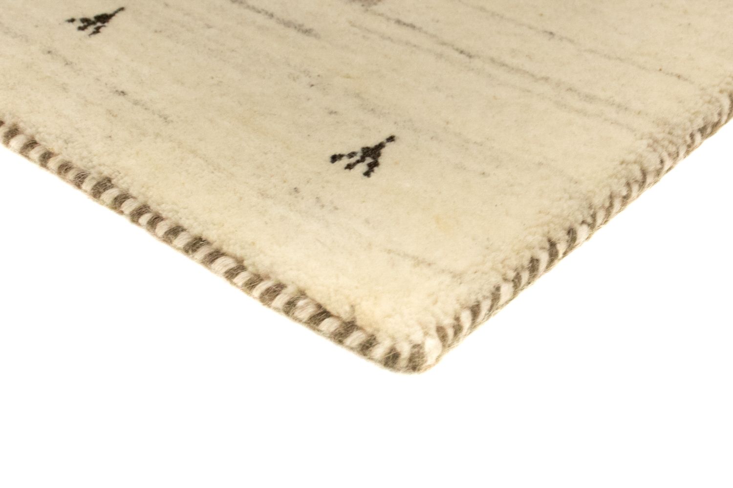 Gabbeh Tæppe - Loribaft Persisk - 160 x 90 cm - beige