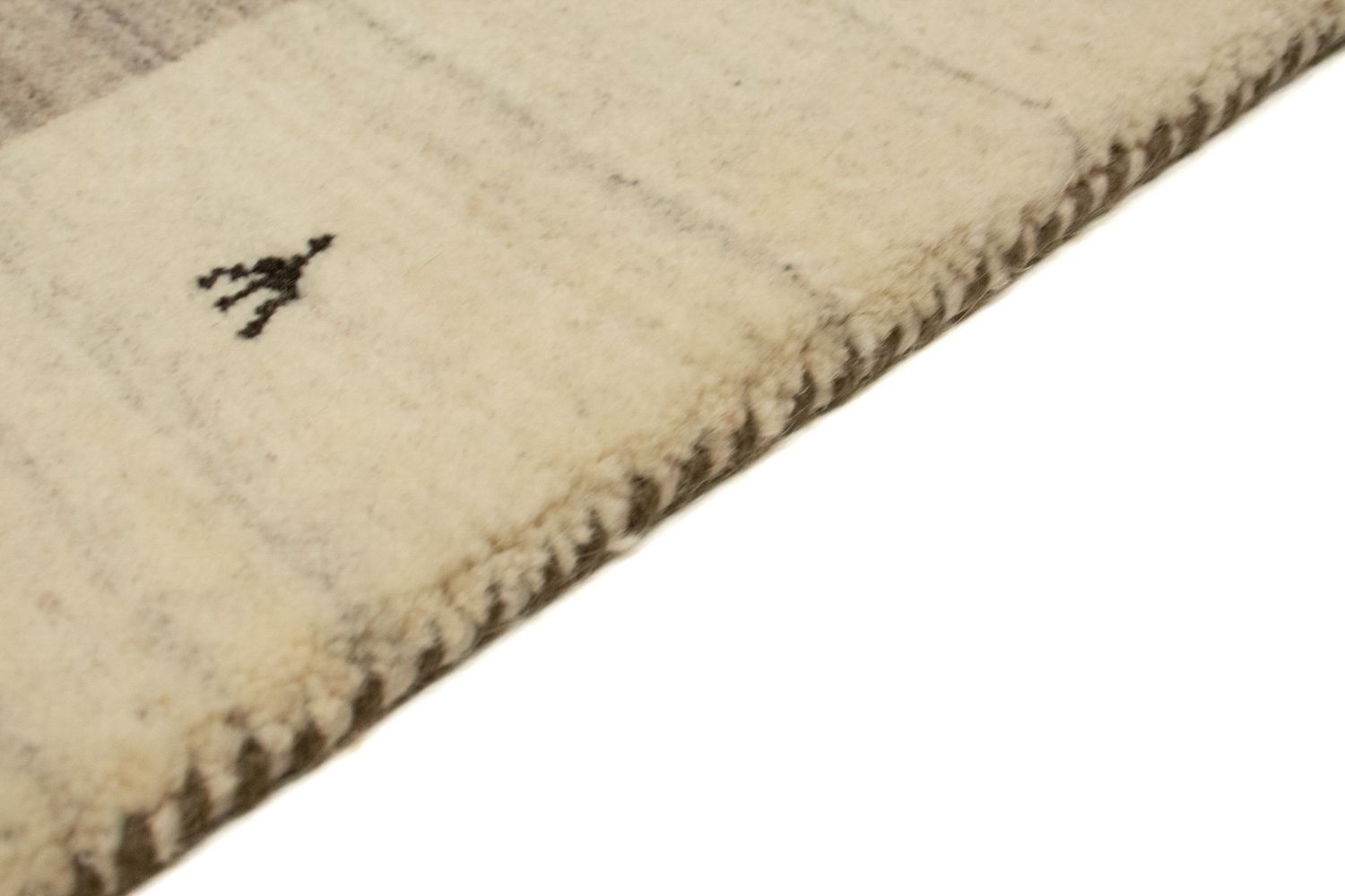 Gabbeh Tæppe - Loribaft Persisk - 160 x 90 cm - beige
