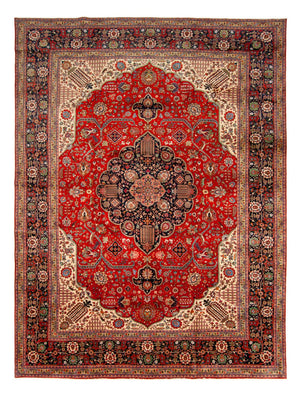Persisk tæppe - Tabriz - Royal - 490 x 352 cm - rød