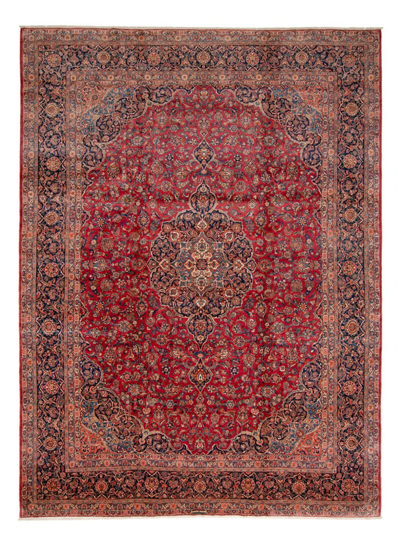 Persisk tæppe - Keshan - 467 x 328 cm - rød