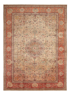 Persisk tæppe - Tabriz - Royal - 486 x 350 cm - beige