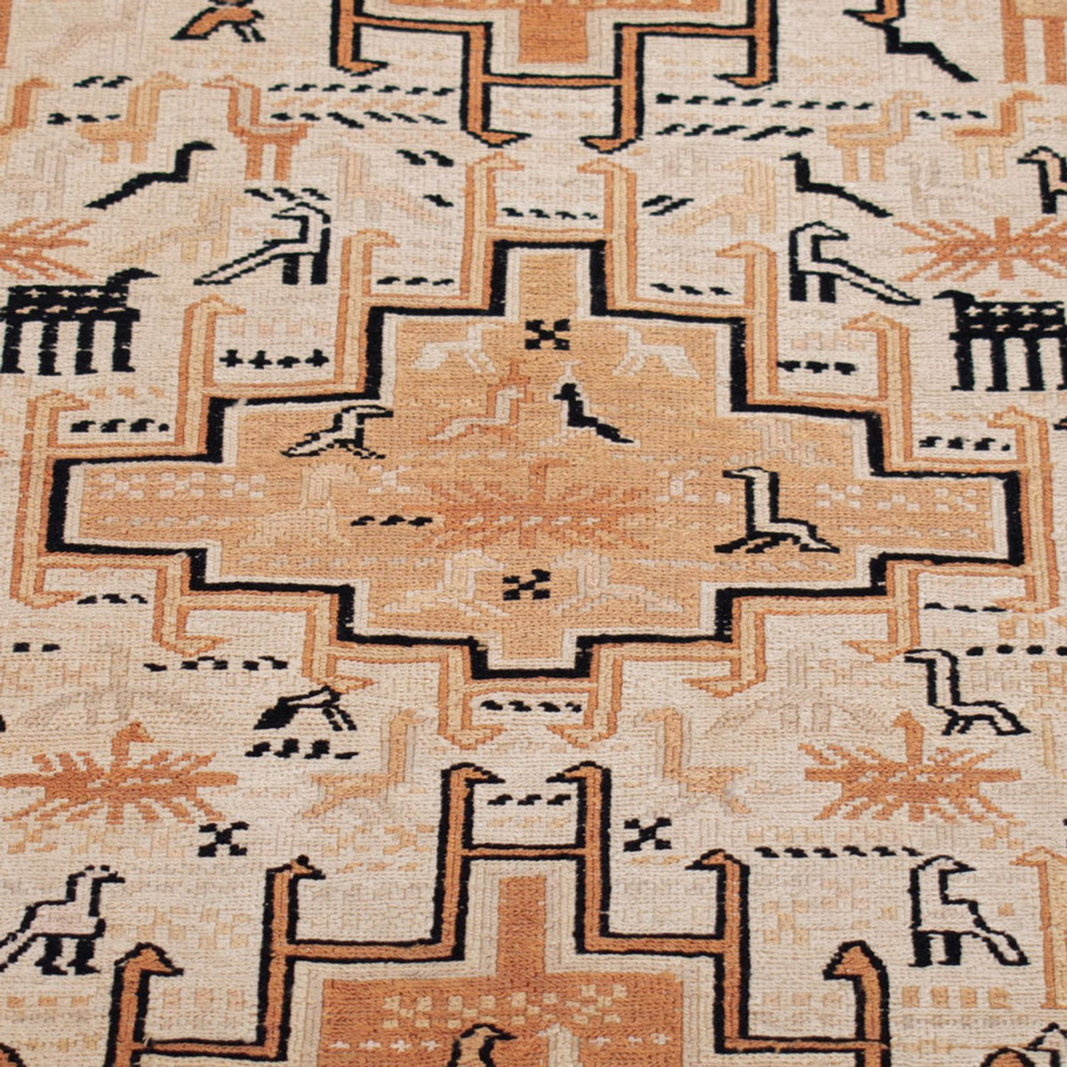 Kelim-tæppe - orientalsk - 100 x 71 cm - beige