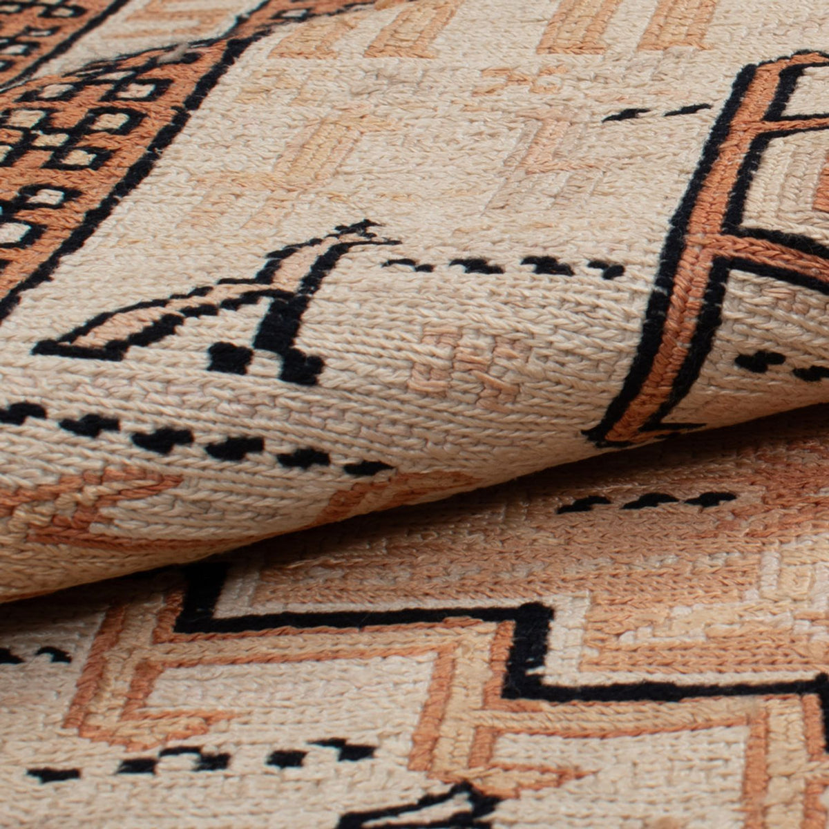 Kelim-tæppe - orientalsk - 100 x 71 cm - beige