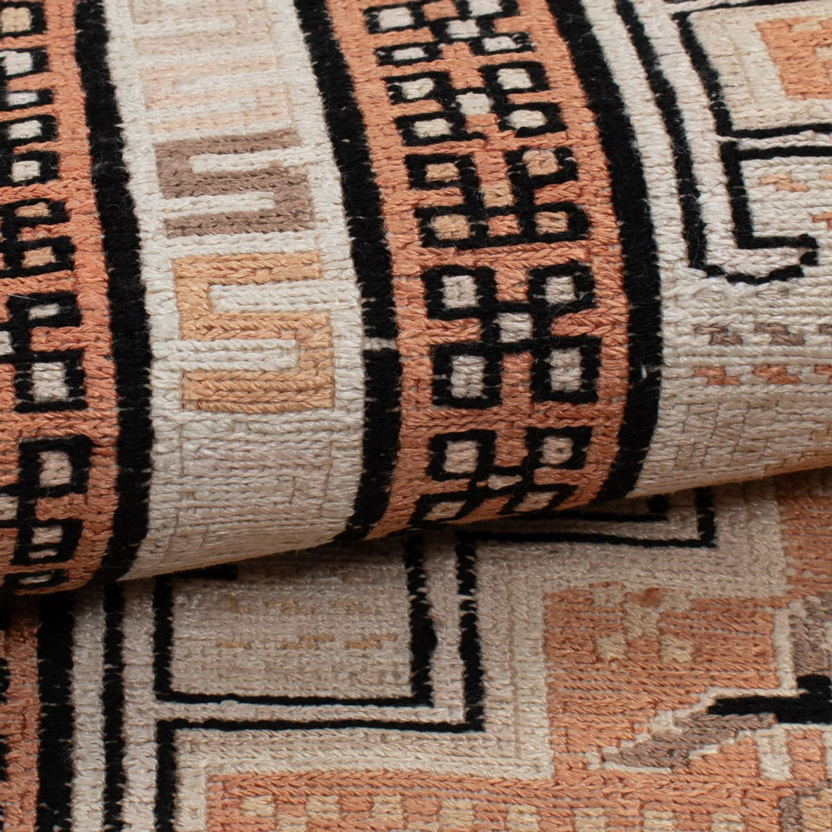 Kelim-tæppe - orientalsk - 107 x 63 cm - beige