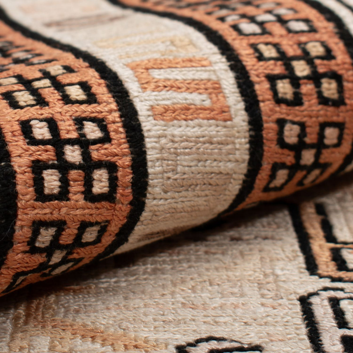 Kelim-tæppe - orientalsk - 103 x 62 cm - beige