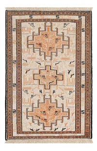 Kelim-tæppe - orientalsk - 101 x 65 cm - beige