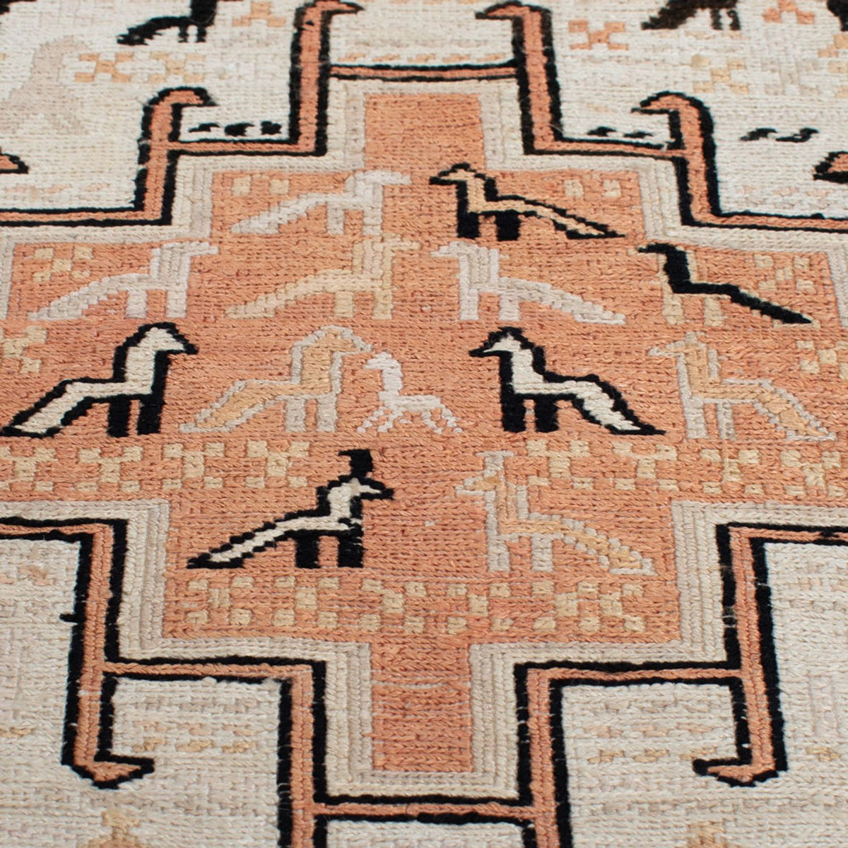 Kelim-tæppe - orientalsk - 101 x 65 cm - beige