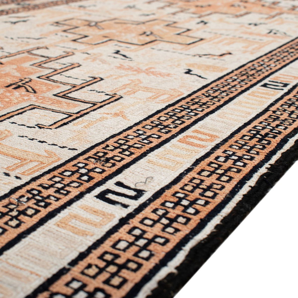 Kelim-tæppe - orientalsk - 101 x 65 cm - beige