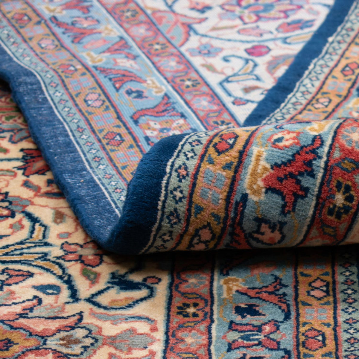 Persisk tæppe - Classic - 430 x 348 cm - mørkeblå