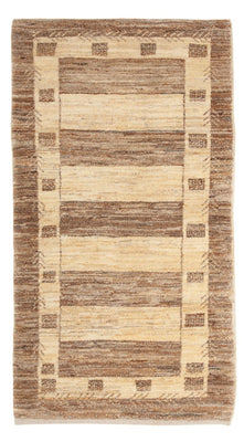 Gabbeh Tæppe - Loribaft Persisk - 137 x 72 cm - beige