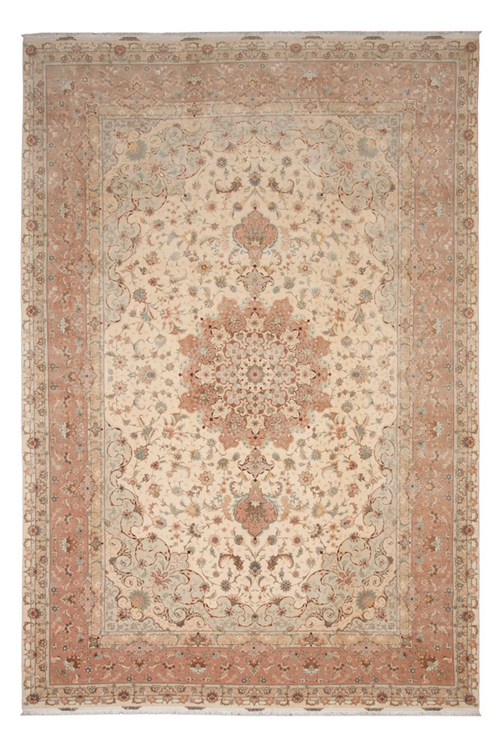 Persisk tæppe - Tabriz - Premium - 600 x 394 cm - beige