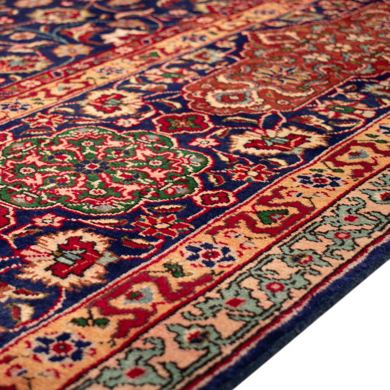 Persisk tæppe - Tabriz - 440 x 354 cm - mørkeblå