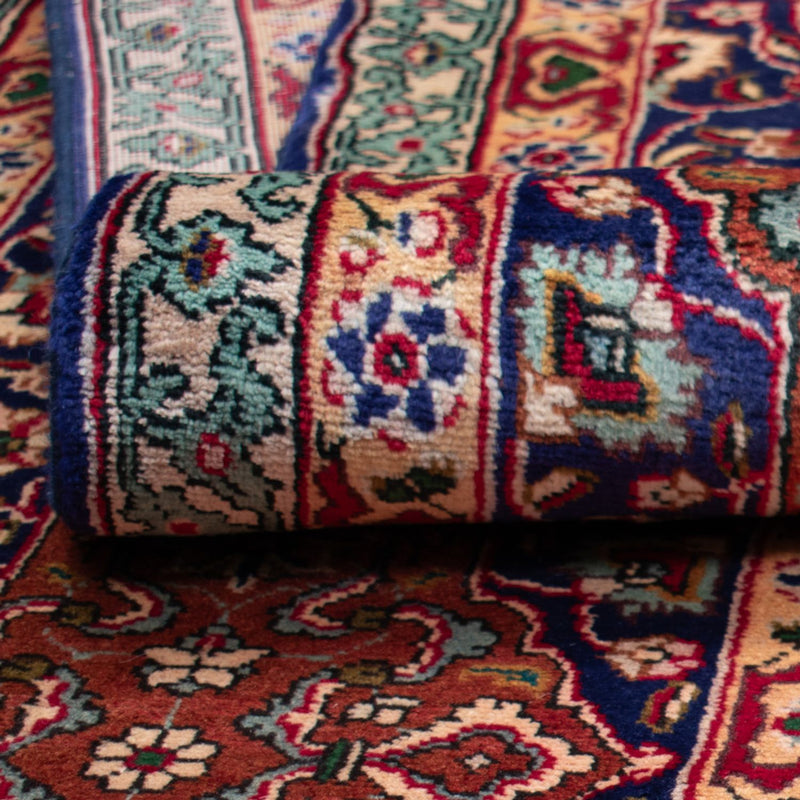 Persisk tæppe - Tabriz - 440 x 354 cm - mørkeblå
