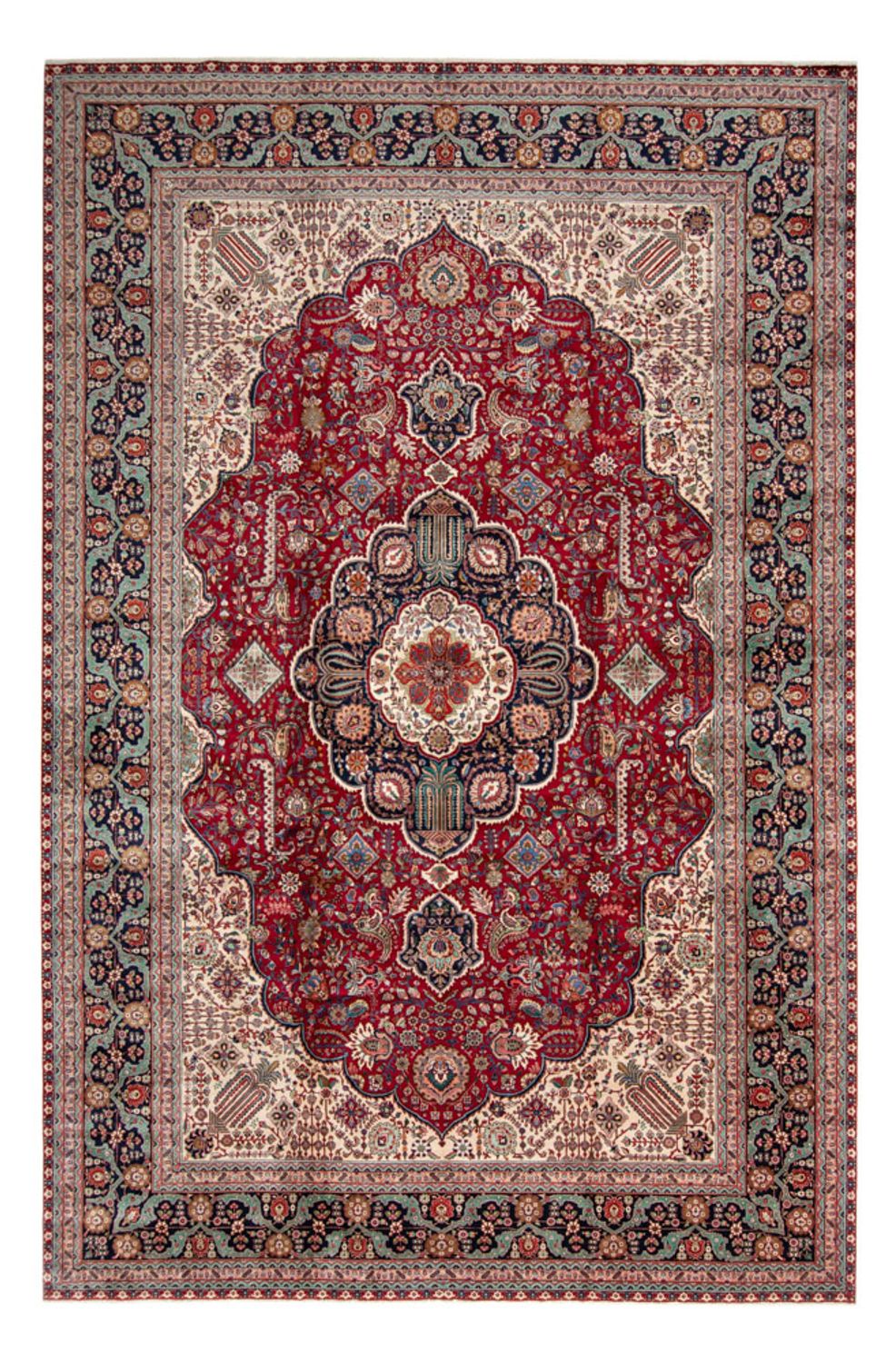 Persisk tæppe - Tabriz - 525 x 350 cm - rød