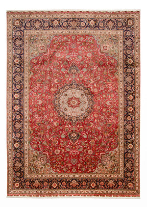 Persisk tæppe - Tabriz - Royal - 488 x 360 cm - rød