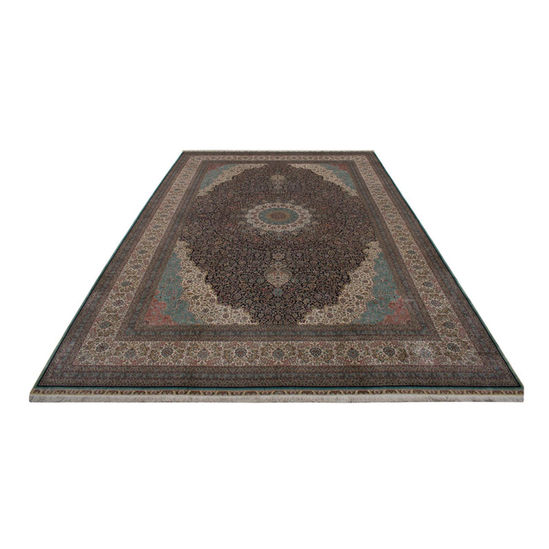 Seidenteppich - China Seide - Royal - 552 x 370 cm - dunkelblau
