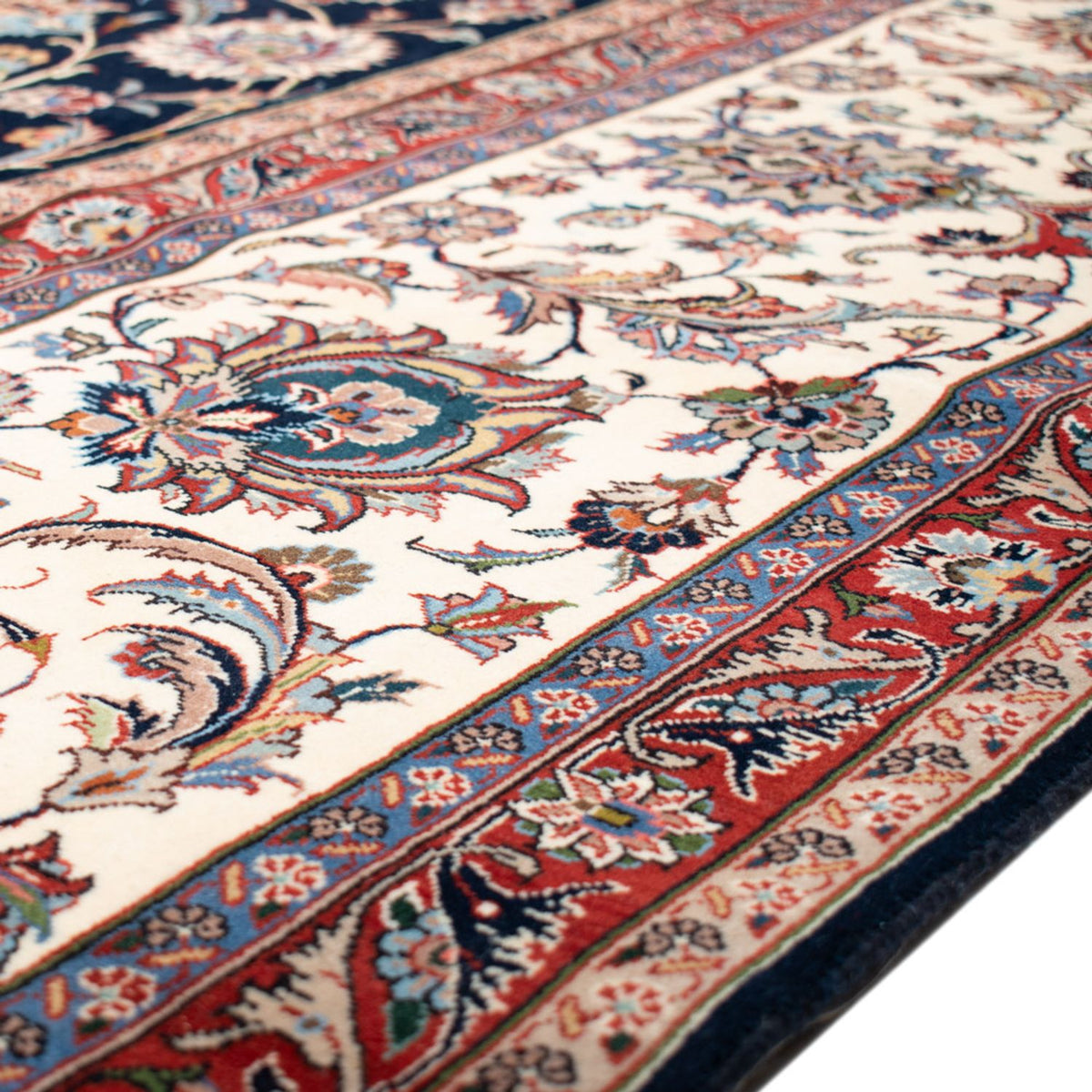 Persisk tæppe - Classic firkantet  - 388 x 388 cm - mørkeblå