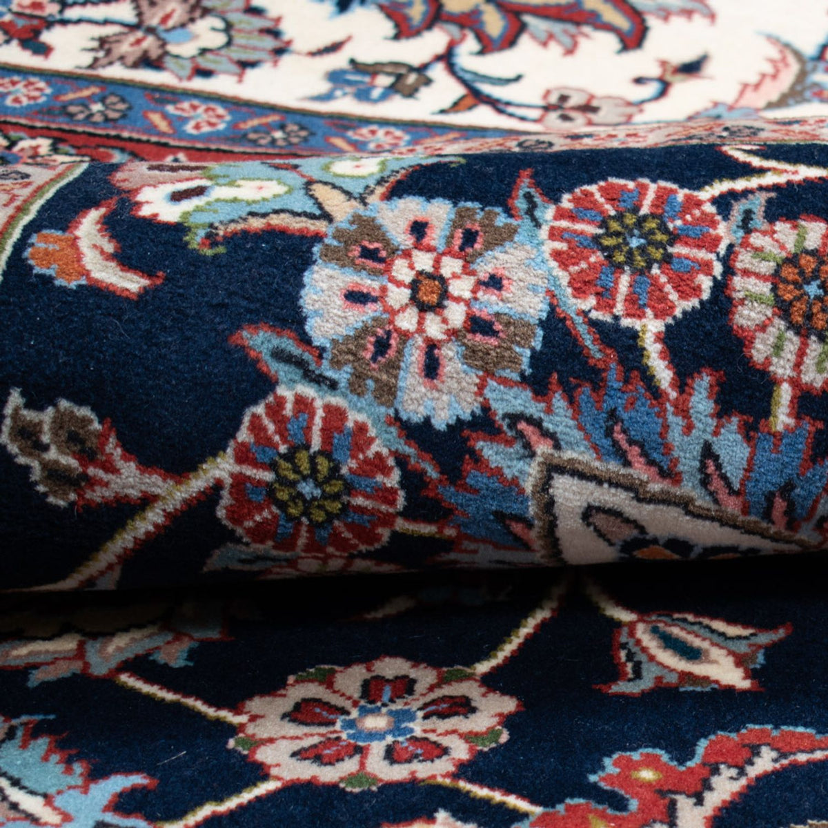 Persisk tæppe - Classic firkantet  - 388 x 388 cm - mørkeblå