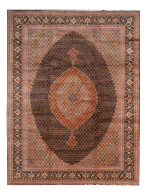 Persisk tæppe - Tabriz - Premium - 490 x 360 cm - mørkeblå