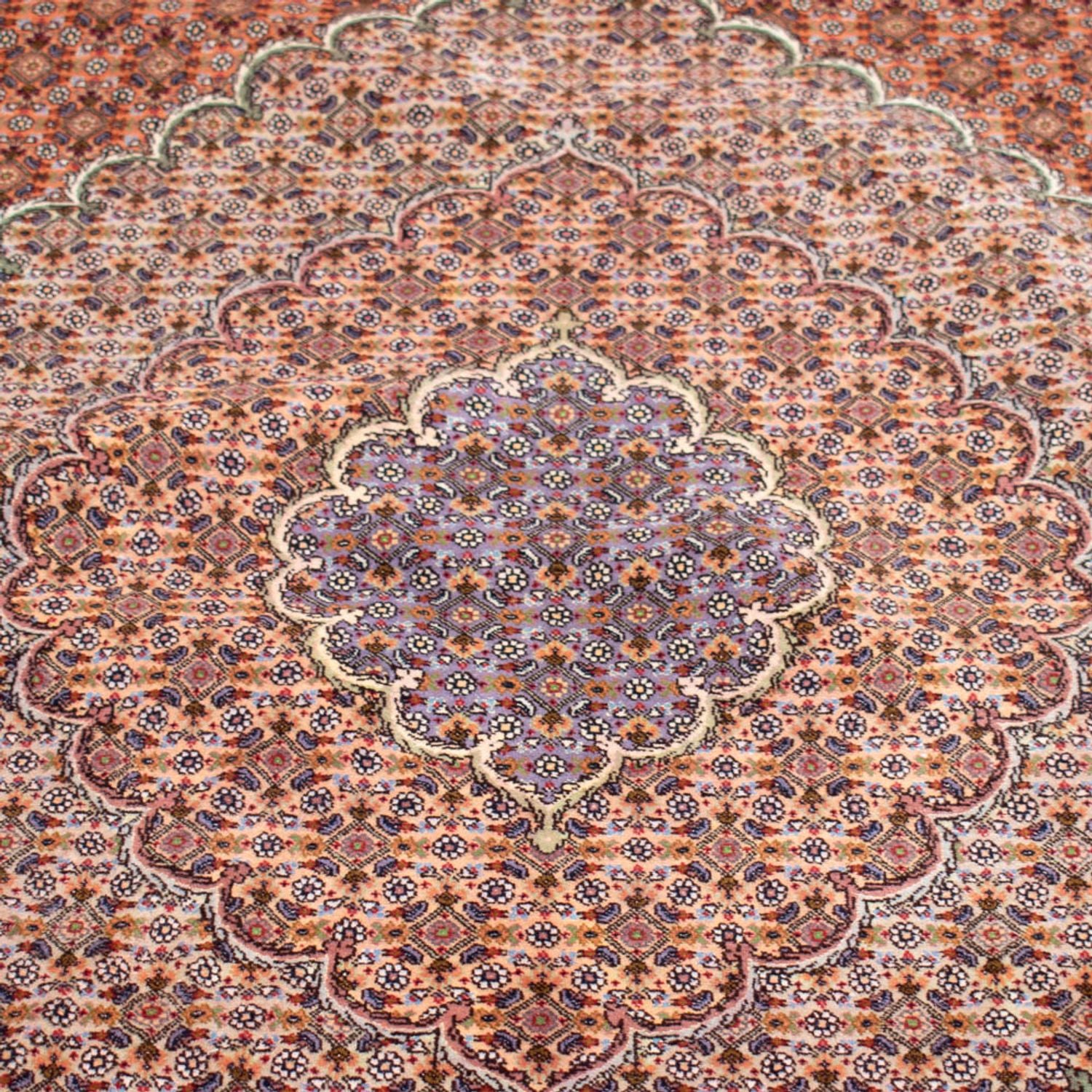 Persisk tæppe - Tabriz - Premium - 490 x 360 cm - mørkeblå
