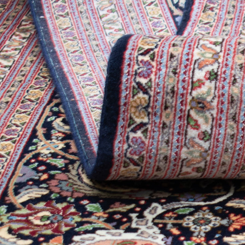 Persisk tæppe - Tabriz - Premium - 490 x 360 cm - mørkeblå