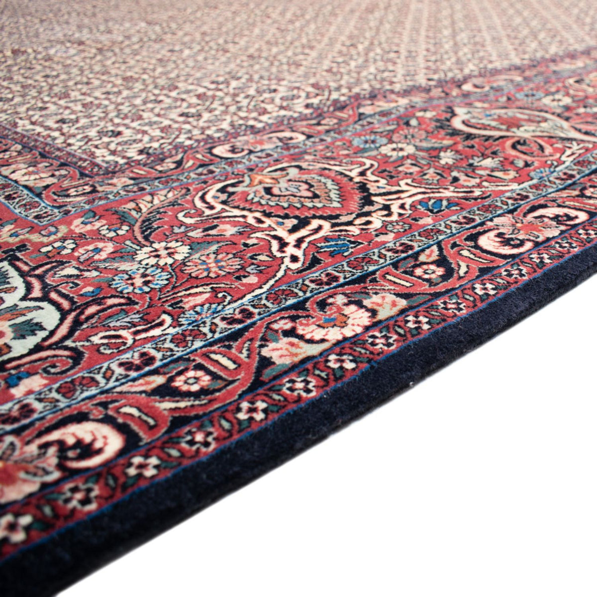 Persisk tæppe - Bijar - Royal firkantet  - 366 x 348 cm - beige