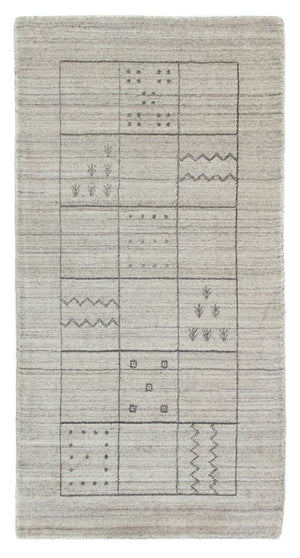 Vintage tæppe - 140 x 70 cm - sølv