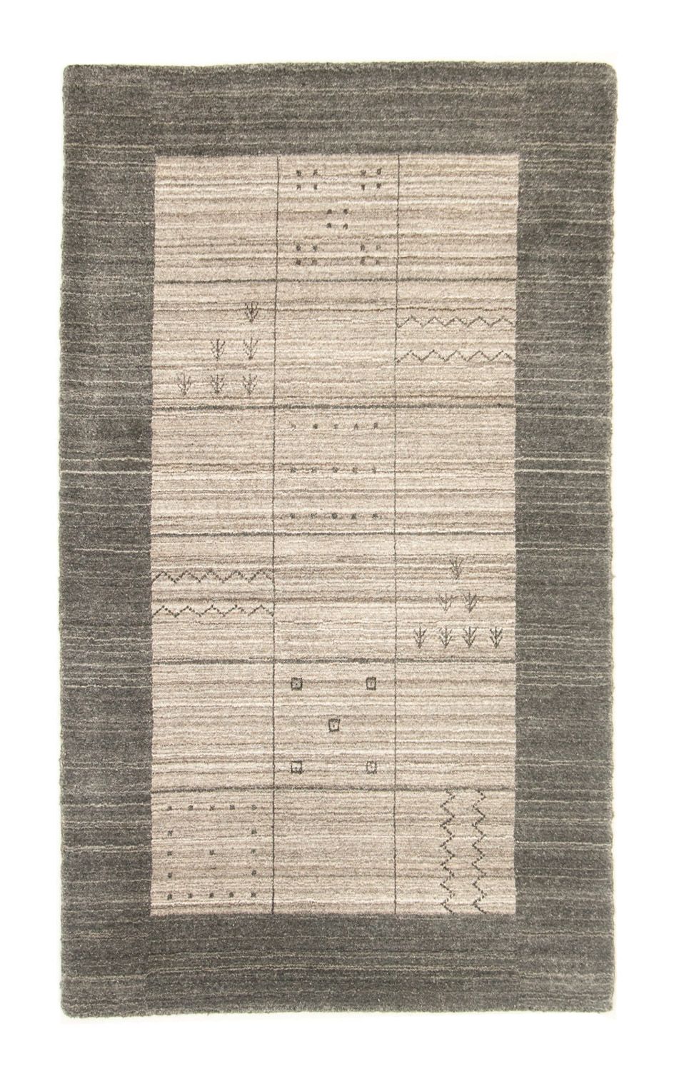 Vintage tæppe - 160 x 90 cm - grå