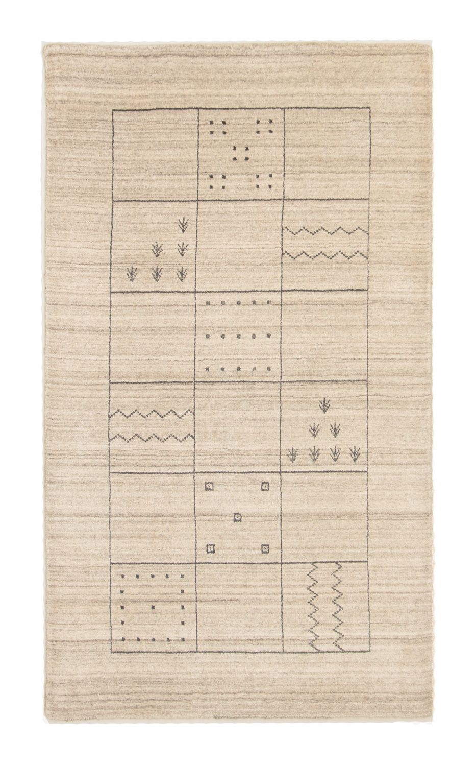 Vintage tæppe - 160 x 90 cm - beige
