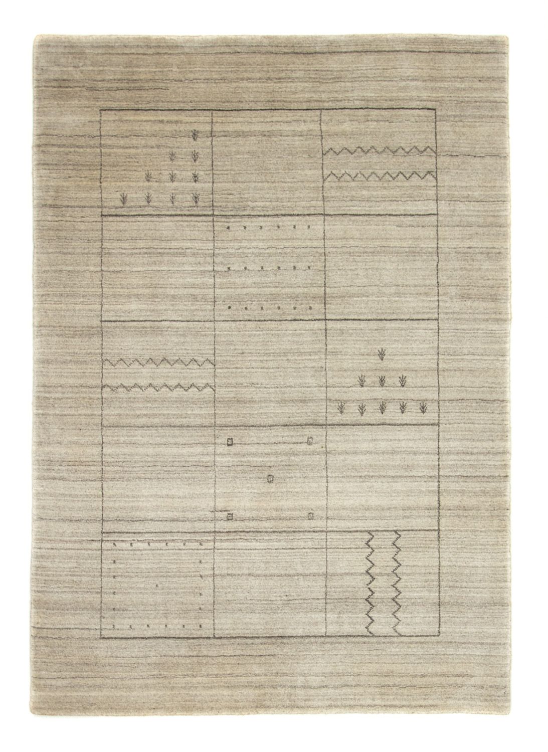 Vintage tæppe - 200 x 140 cm - beige