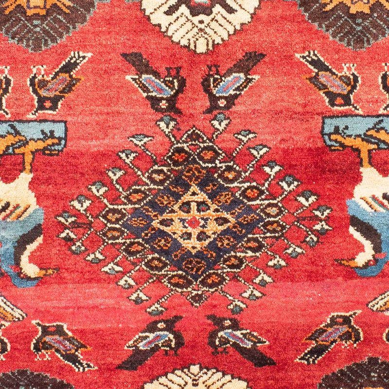 Persisk tæppe - Nomadisk - 168 x 112 cm - mørkerød