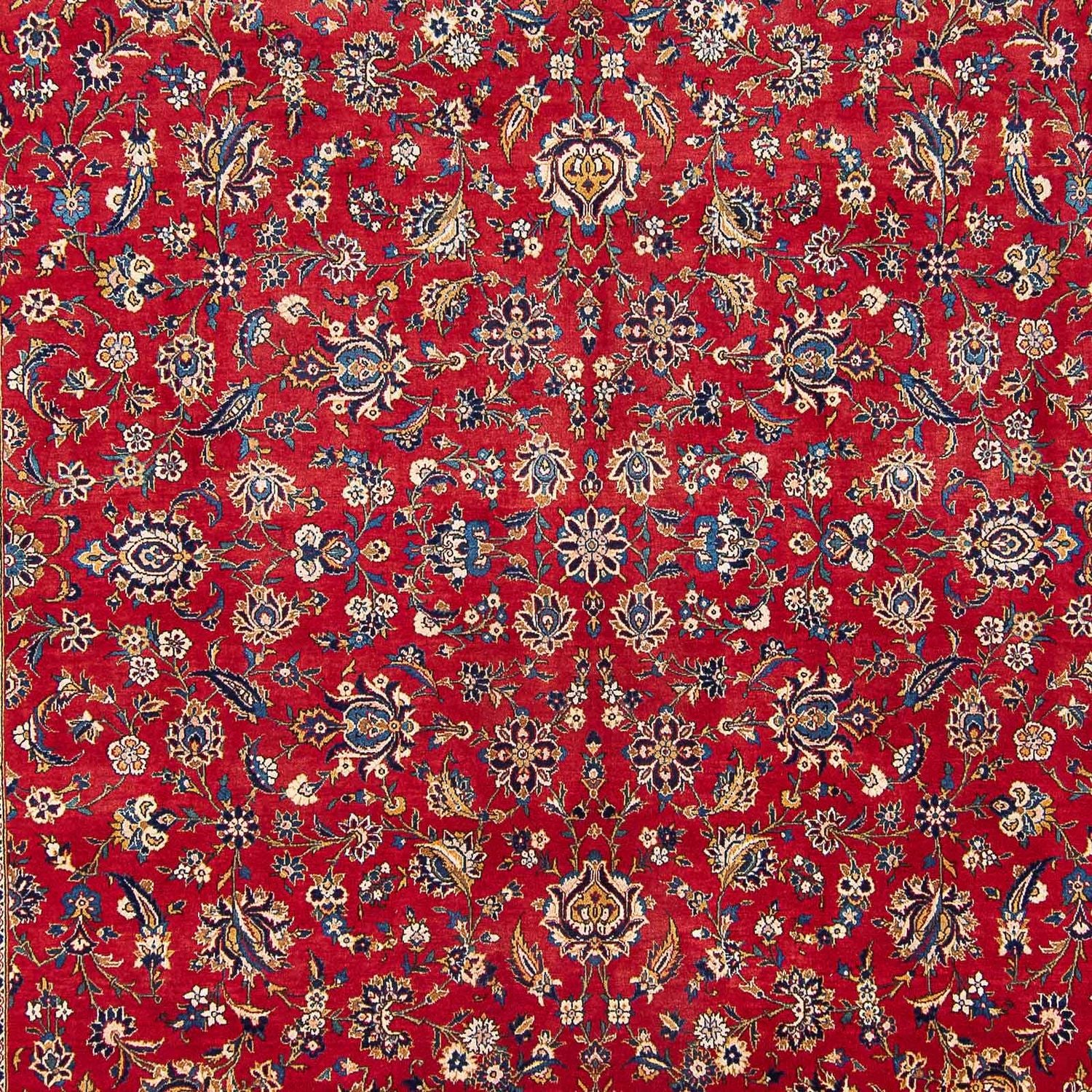 Persisk tæppe - Keshan - 432 x 325 cm - rød