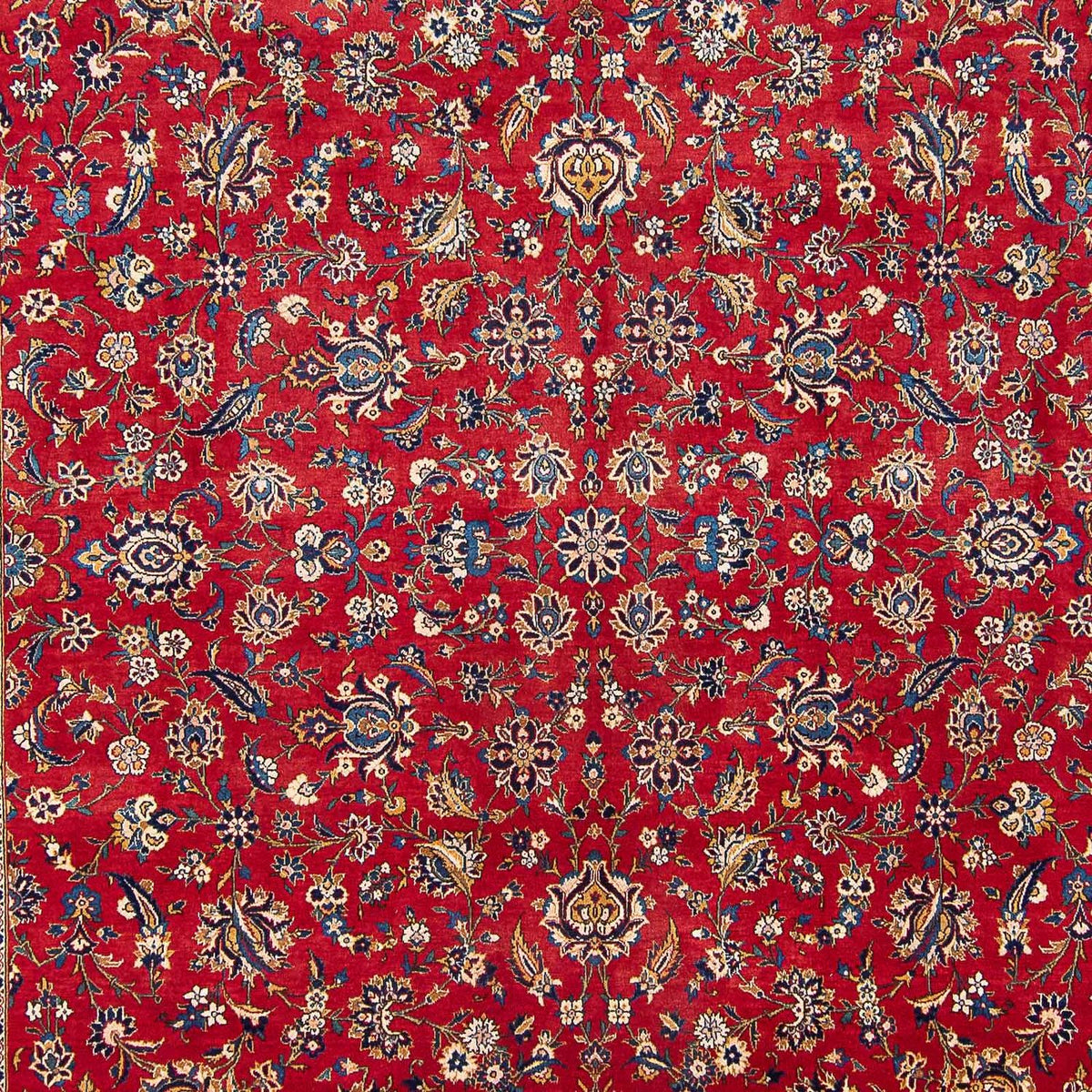 Persisk tæppe - Keshan - 432 x 325 cm - rød