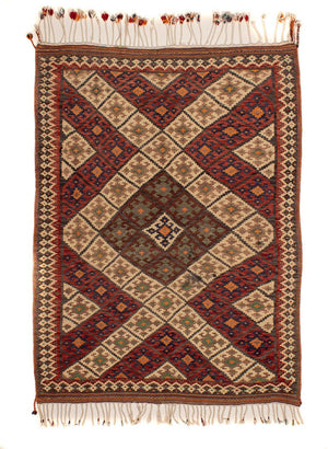 Kelim-tæppe - orientalsk - 230 x 167 cm - flerfarvet