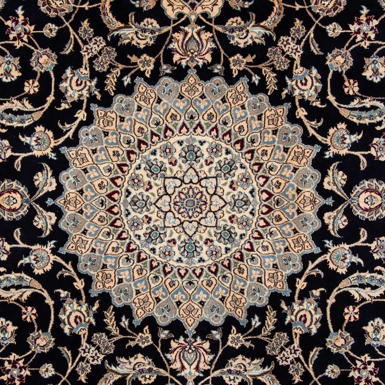 Persisk tæppe - Nain - 290 x 204 cm - sort