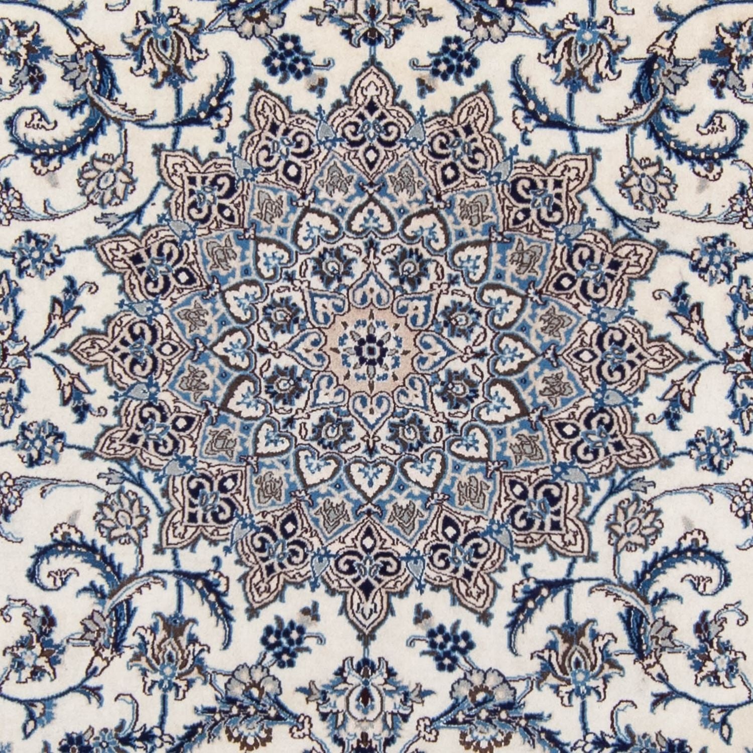 Persisk tæppe - Nain - 291 x 199 cm - beige