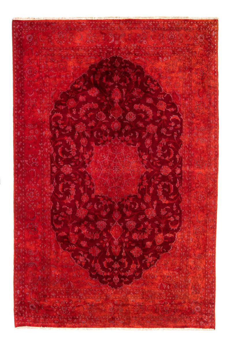 Persisk tæppe - Nain - 288 x 195 cm - mørkerød