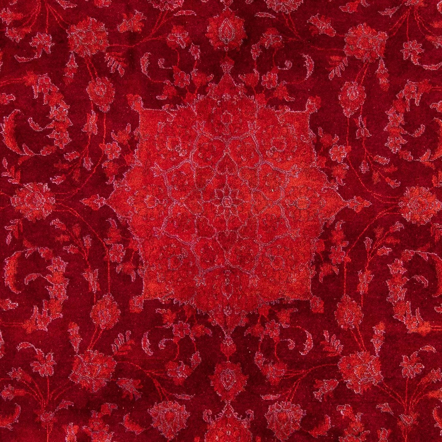 Persisk tæppe - Nain - 288 x 195 cm - mørkerød