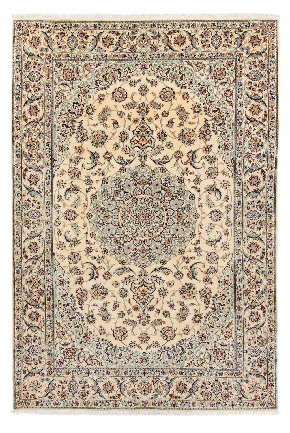 Persisk tæppe - Nain - 289 x 197 cm - beige