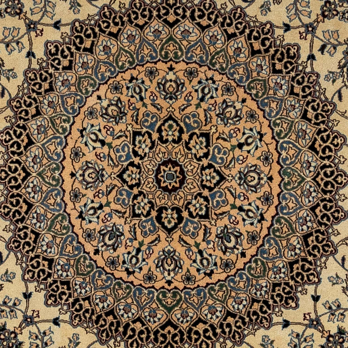 Persisk tæppe - Nain firkantet  - 307 x 296 cm - beige
