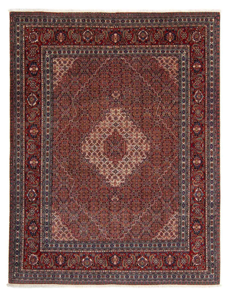 Persisk tæppe - Nain - 323 x 256 cm - mørkerød